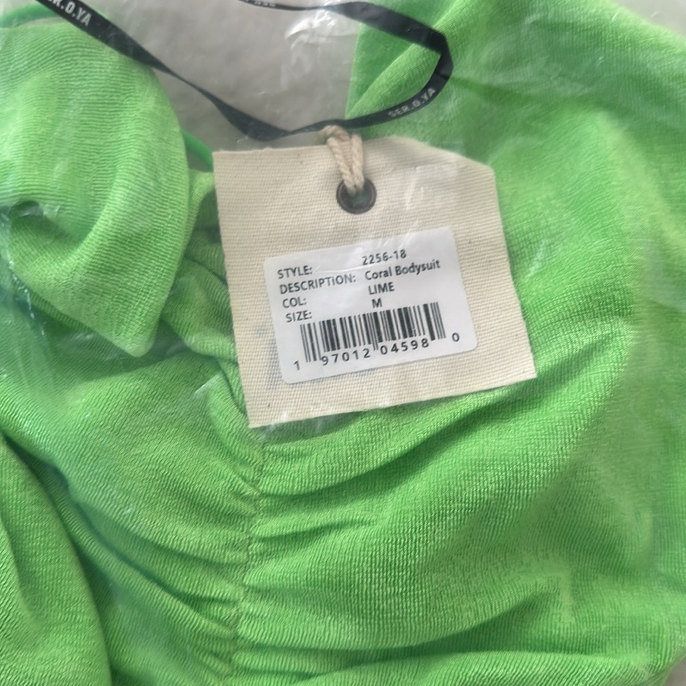 Ser.O.Ya Coral Bodysuit Lime Size M - Picture 9 of 10